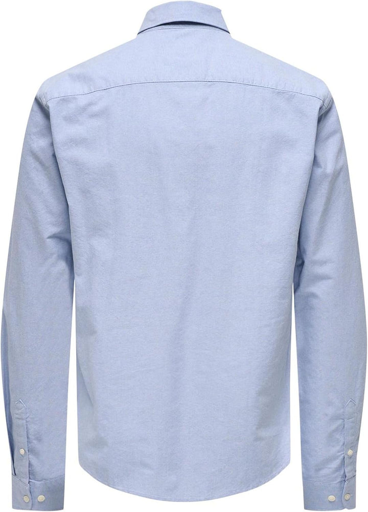 ONLY & SONS Male Hemd ONSNIKO Hemd XS Cashmere Blue, XS Cashmere Blue