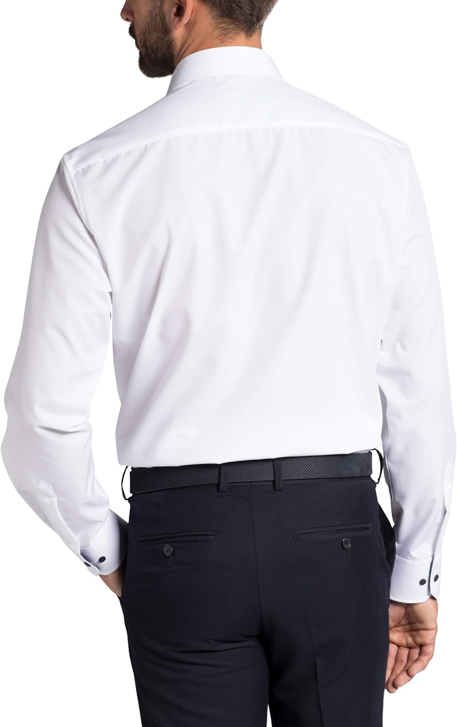eterna Langarm Hemd Comfort FIT Chambray unifarben