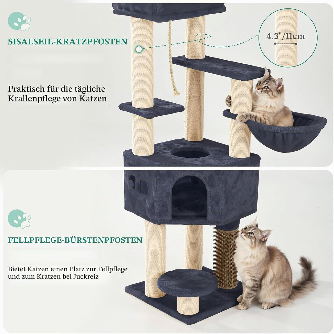 YITAHOME Kratzbaum, Katzenkratzbaum, für Grosse Katze, Katzenbaum, Katzenbürsten, 11 cm Dicke Stämme