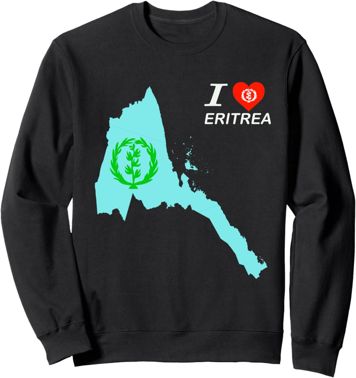 Eritrean map flag habesha Afrika men women Sweatshirt