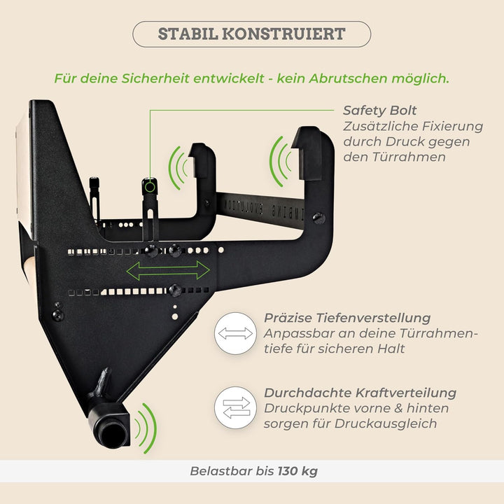 Clevo - Hangboard für Kletten und Bouldern - Climbing Trainingsboard Hangboard Klettern Aufhängung f