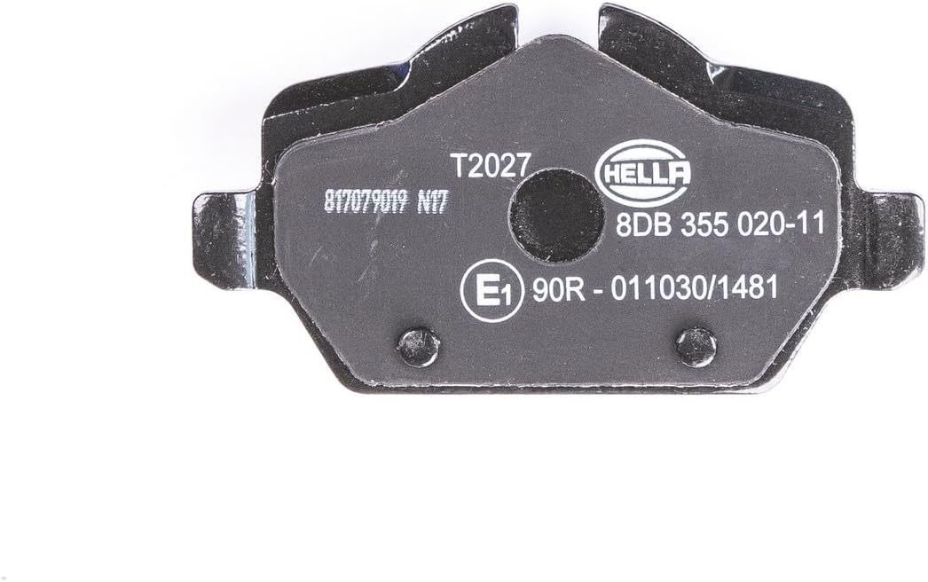 HELLA PAGID 8DB 355 020-111 Bremsbelagsatz - T2027 - Dicke/Stärke: 16.8mm - Bremssystem: Lucas - für