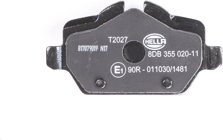 HELLA PAGID 8DB 355 020-111 Bremsbelagsatz - T2027 - Dicke/Stärke: 16.8mm - Bremssystem: Lucas - für