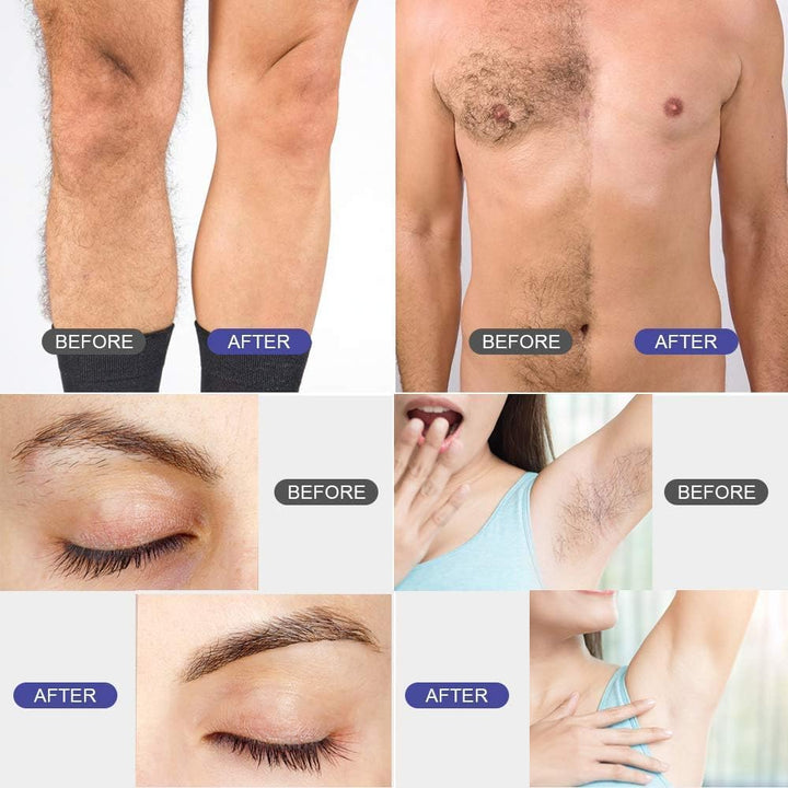 Wachswärmer Waxing Set Wachs Haarentfernung zuhause: Professionell Wax Maschine 4 Packungen wachsper