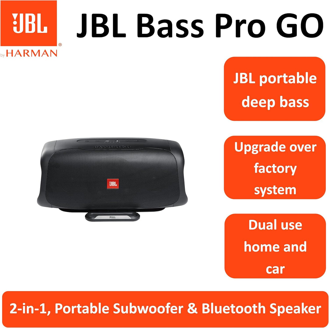 JBL BASSPRO Go - 2 in 1: Aktiv Subwoofer Auto und 200 Watt Bluetooth Party Lautsprecher in einem - E