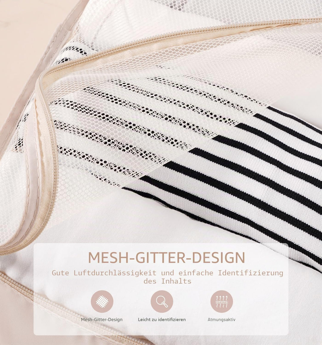 Meowoo Koffer Organizer Packing Cubes Packwürfel Reise Organizer Packtaschen 9-teilig Kleidertaschen