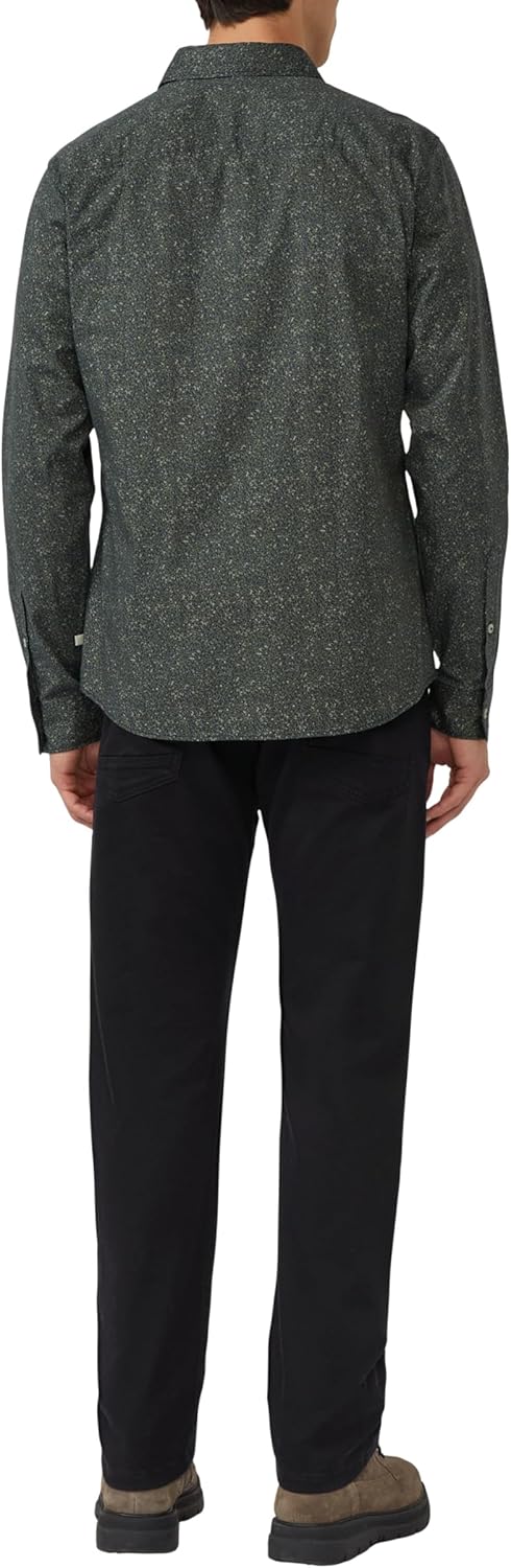 s.Oliver Slim Fit: Hemd aus Baumwollstretch mit All-over-Print 3XL 79a0_olivgrün, 3XL 79a0_olivgrün