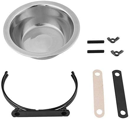 Hundenäpfe, Edelstahl Hängen Pet Bowl Food Water Feeder für mittlere kleine Hunde Welpen Katze [L] N