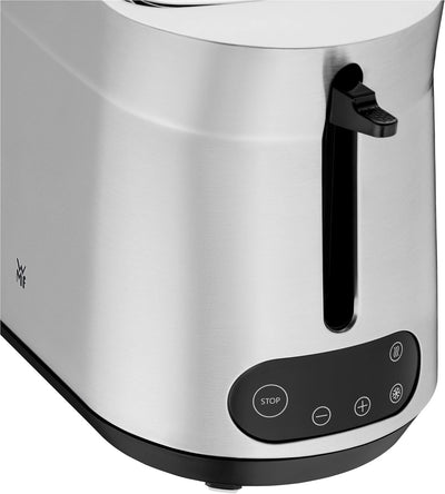WMF Kineo Toaster Edelstahl, Doppelschlitz Toaster mit Brötchenaufsatz, 2 Scheiben, 10 Bräunungsstuf