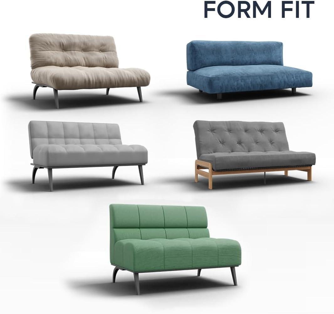 Menotti Armless Sofa Bett Bezug 2 3 Sitzer Schonbezug für Sofa und Sessel Stretch Elastischer Stoffs