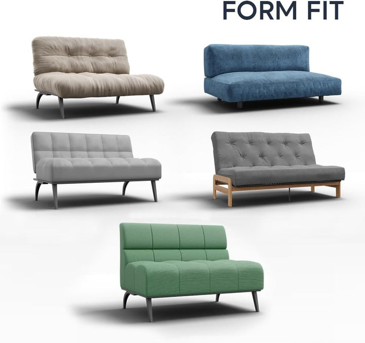 Menotti Armless Sofa Bett Bezug 2 3 Sitzer Schonbezug für Sofa und Sessel Stretch Elastischer Stoffs
