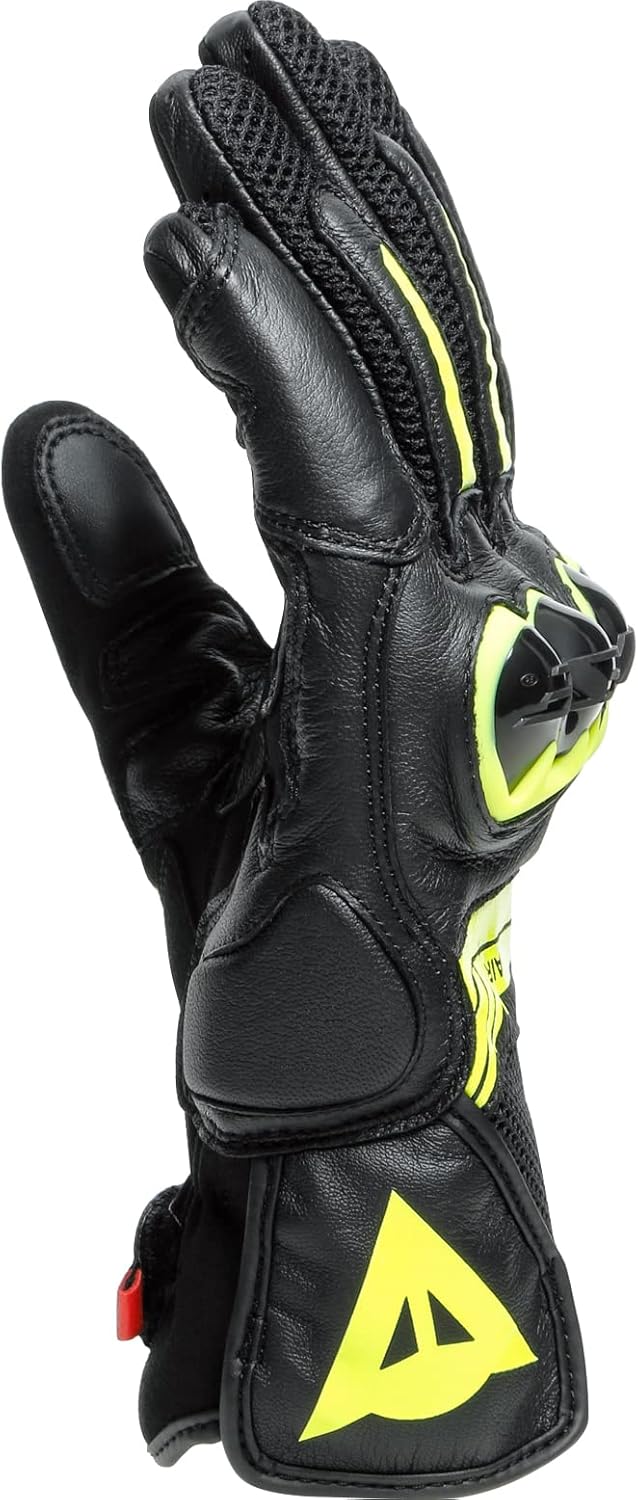 Dainese Mig 3 Unisex Leather Gloves, Motorradhandschuhe Leder mit Protektoren, für Damen und Herren,