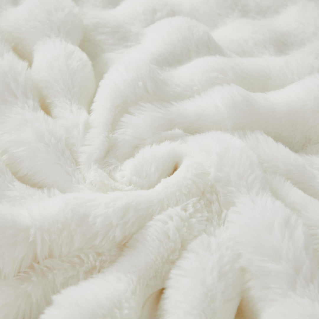Kuscheldecke Kaninchen Plüsch Flauschige Decke Soft Wohndecke Dick 1000GSM Flanell Decke Couchdecke