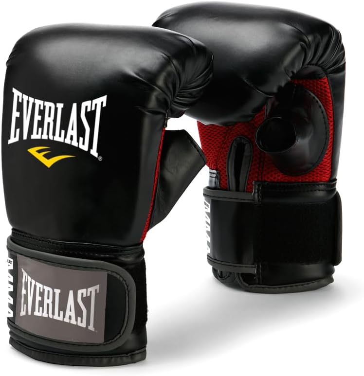 Everlast Mixed Martial Arts Heavy Bag Gloves, Schwarz, L-XL