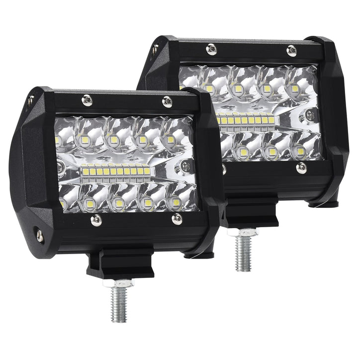 Kraumi LED Arbeitsscheinwerfer 4 Zoll 60W Cree LED Zusatzscheinwerfer 12V 5,600lm Auto Scheinwerfer