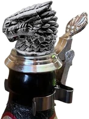 KING Flaschendeckel Zinn, Bierflasche Zinn Deckel, Bierflaschendeckel, Drache, Drachenkopf, Dragon,