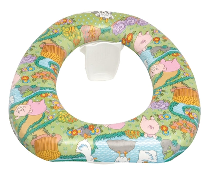 WENKO WC-Sitz Baby-Soft, Toilettenaufsatz für Kinder, gepolsterter und luftgefederter Ring zur Aufla