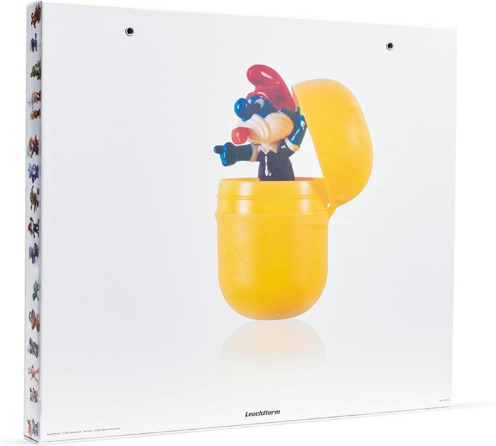Leuchtturm 344050 Sammelbox Surprise, 60 Fächer mit 50 x 36 x 33 mm, für Ü-Ei-Figuren - Karton bunt