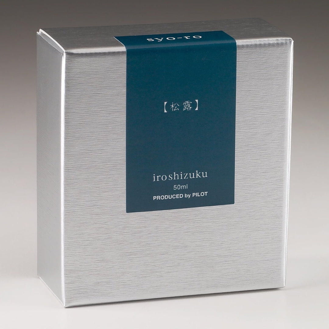 PILOT Iroshizuku 69206 Füllfederhalter-Tinte, Syo-Ro, Tau auf Kiefernbaum (dunkles Türkis), 50 ml Fl