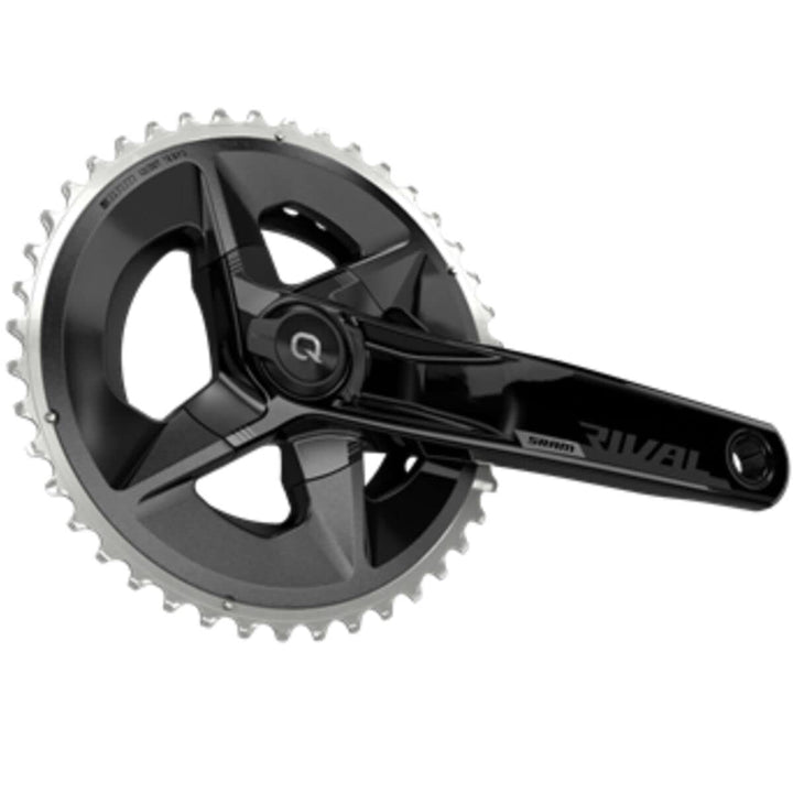 Sram Unisex – Erwachsene Rival Kurbelgarnitur, Schwarz Aluminium, 46-33