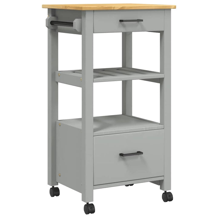 vidaXL Küchenwagen, Servierwagen mit viel Stauraum, Beistellwagen für Küche Wohnzimmer Badezimmer, T