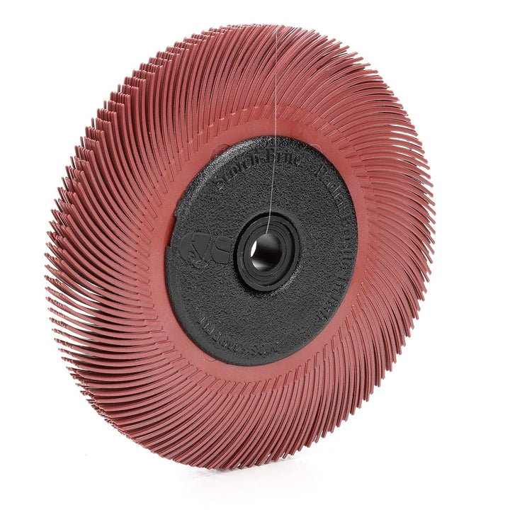 3M 33213 Scotch-Brite Radial Bristle Brush BB-ZB mit Adapter, P220, Typ C, 152,4 mm, 12,7 mm, Rot