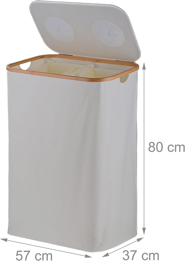 Relaxdays Pfandflaschen Sammelbehälter, 170 L, bis 100 Flaschen, 2 Beutel, Flaschensammler für Glas