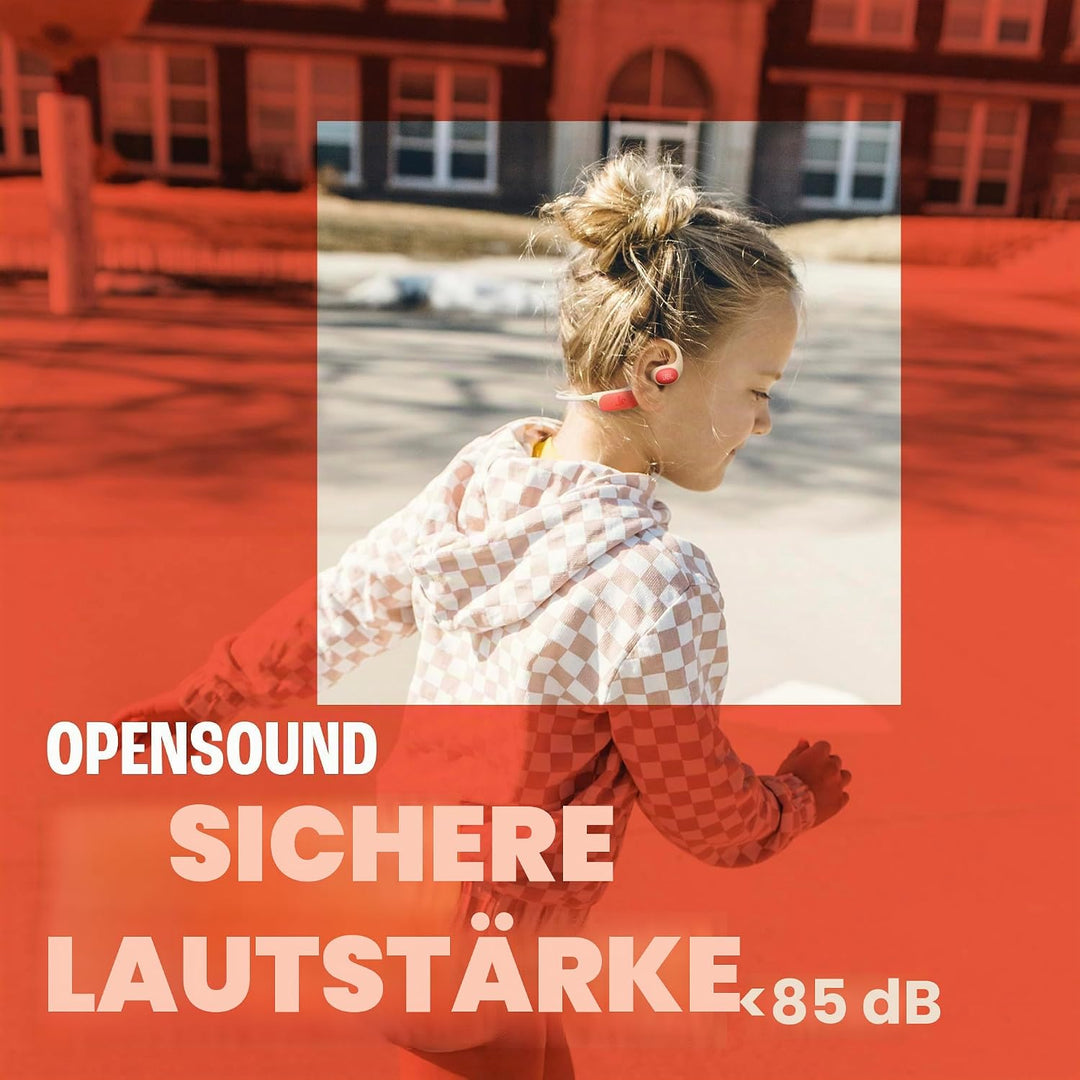 JBL Junior Free Kabellose Open-Ear-Kopfhörer für Kinder, leichtes und Robustes Design, bis zu 10 Std