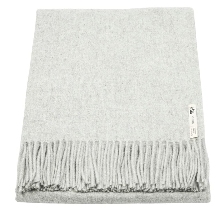 Generisch Alpaka Decke Wolldecke Kuscheldecke Plaid Classic 150x200 - Classic Hellgrau