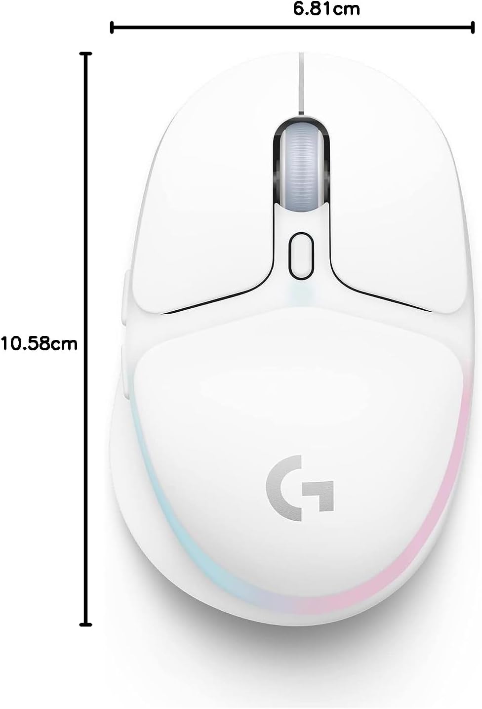 Logitech G705 kabellose Gaming-Mouse, Anpassbare LIGHTSYNC RGB-Beleuchtung, Kabellose Verbindung via