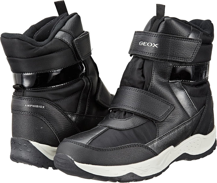 Geox Damen J Sentiero Girl B Wp Stiefeletten 24 EU Schwarz, 24 EU Schwarz