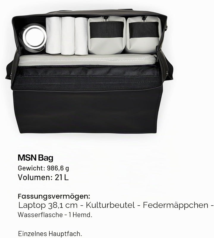 RAINS Unisex MSN Bag Rucksack, Einheitsgröße (2023 edition) Grün
