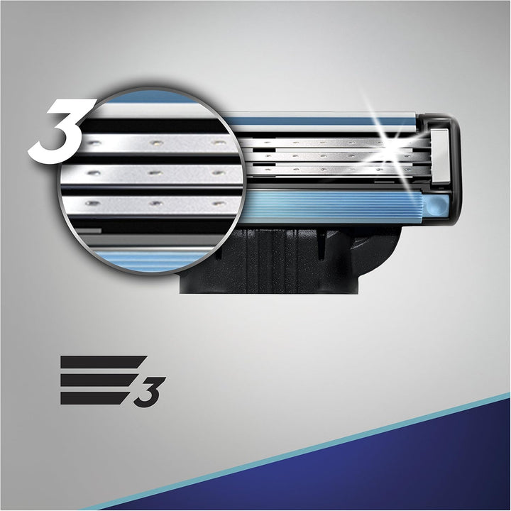 Gillette Mach3 Rasierer für Männer Rasierklinge, 7 Stück