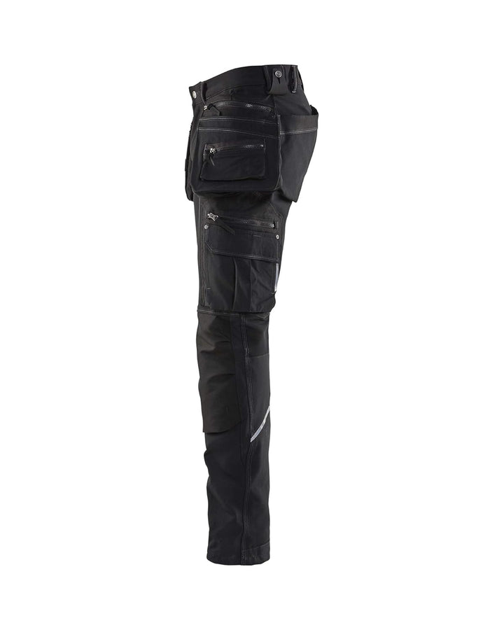 Blaklader 199816448699C148 X1900 Handwerker Arbeitshose 4-Wege-Stretch, Dunkel Marineblau/Schwarz, G