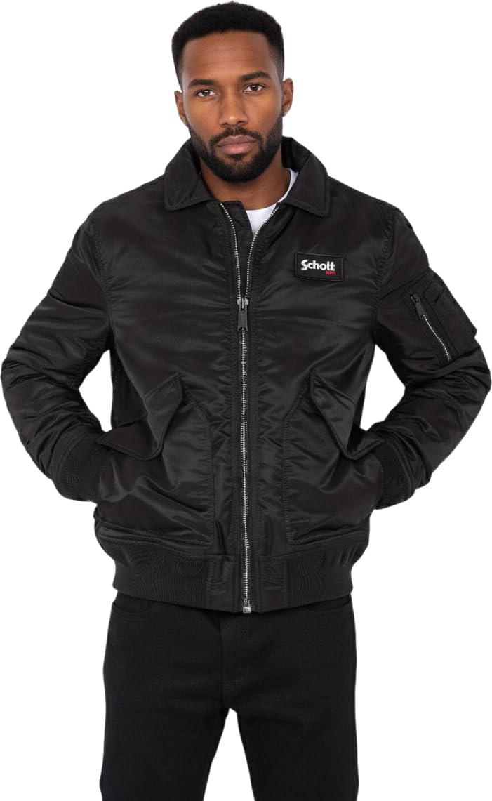 Schott NYC Unisex Bombers, Schwarz