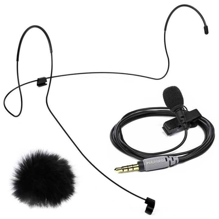 Rode SmartLav+ Lavalier Mikrofon + Lav Headset Halterung Grösse M + keepdrum Fell-Windschutz