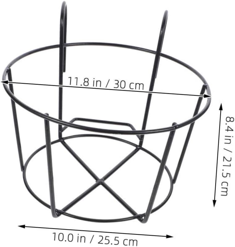 HEMOTON 2Pcs Eisengeländer Pflanzer Hängen Blumentopfhalter Balkon Pflanzenkörbe Bonsai Blumentopfha