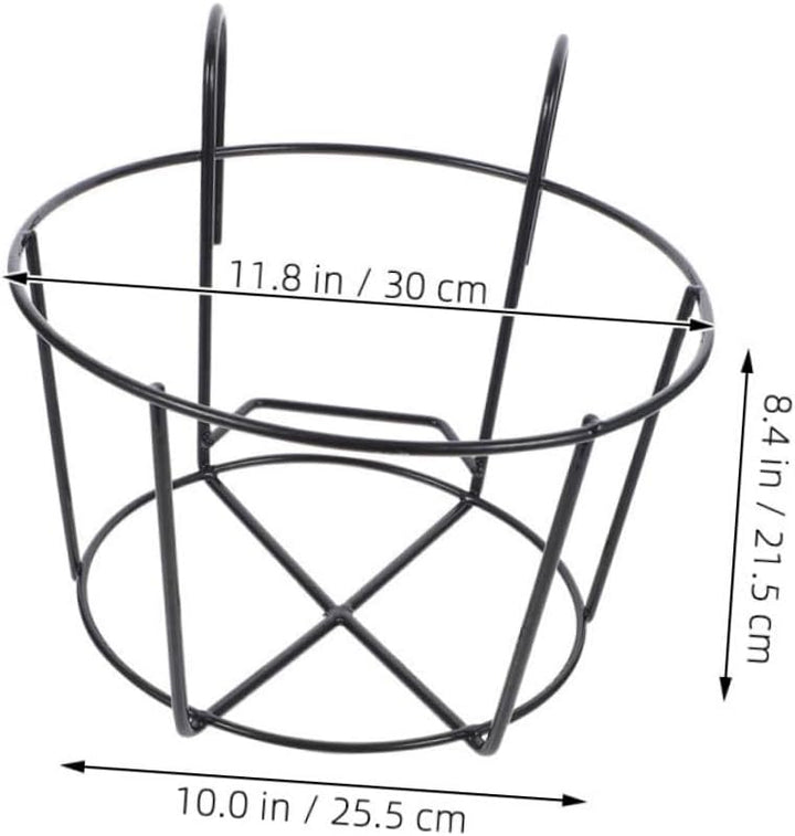 HEMOTON 2Pcs Eisengeländer Pflanzer Hängen Blumentopfhalter Balkon Pflanzenkörbe Bonsai Blumentopfha