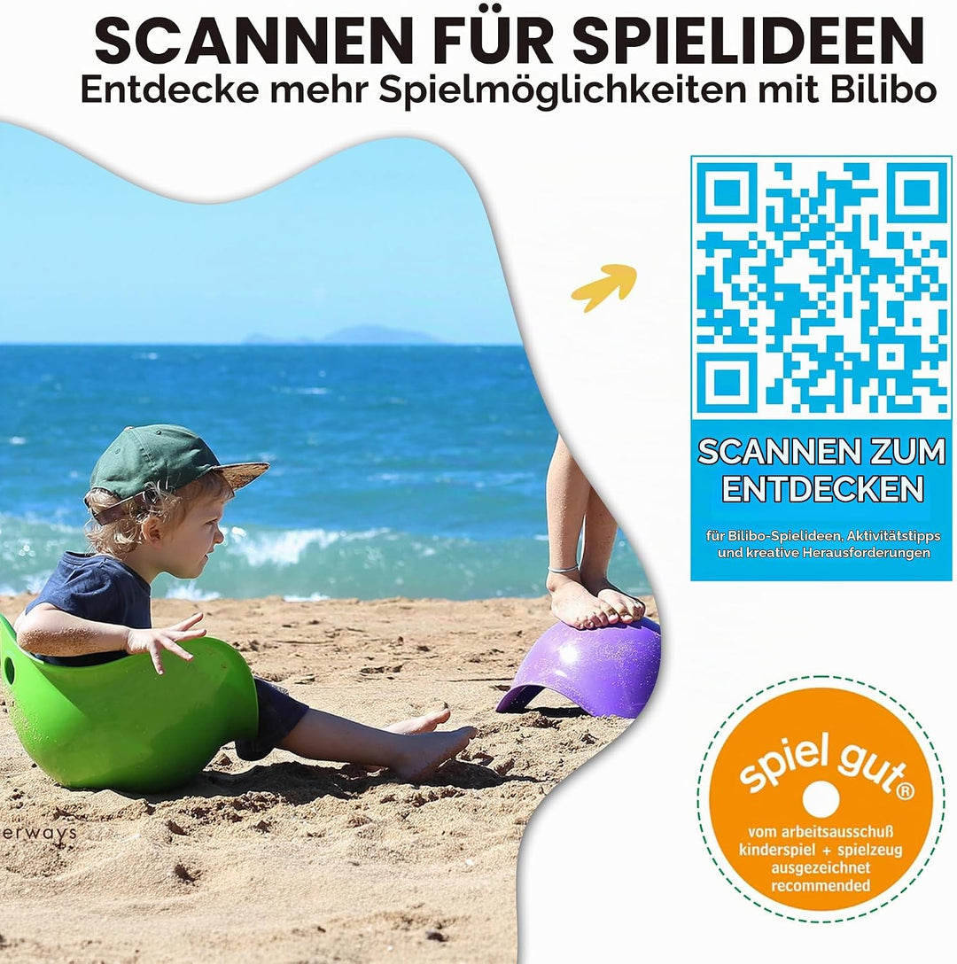 MOLUK 2843010 Bilibo violett, endlose Spiel-Möglichkeiten, Motorikspielzeug für Kinder ab 2 Jahren,