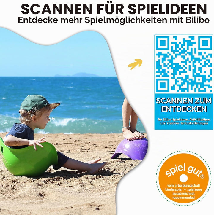 MOLUK 2843010 Bilibo violett, endlose Spiel-Möglichkeiten, Motorikspielzeug für Kinder ab 2 Jahren,