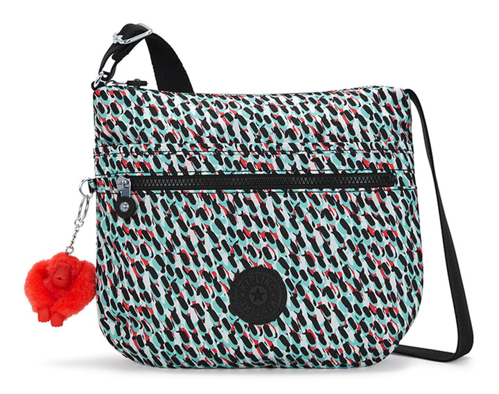 Kipling ARTO Mittelgrosse Umhängetasche Abstrakter Druck, Abstrakter Druck