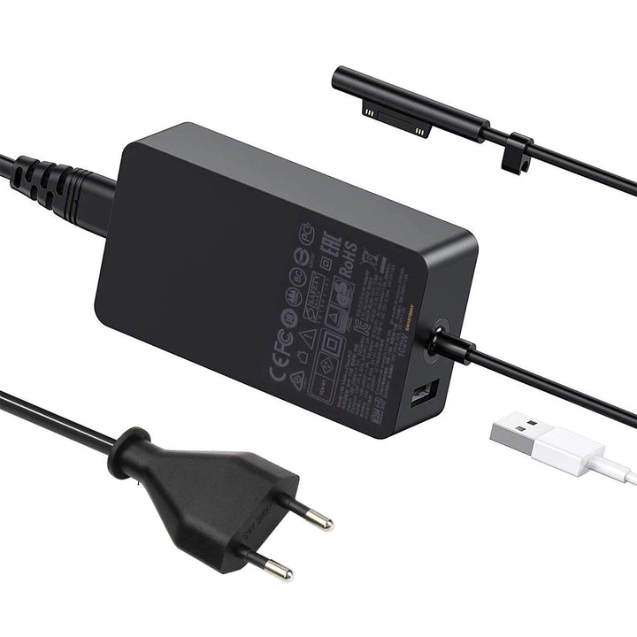 SUPERNIGHT Surface Book 2 Ladegerät Netzteil-Adapter 102W 15V 6.33A für Windows Tablet Surface Book