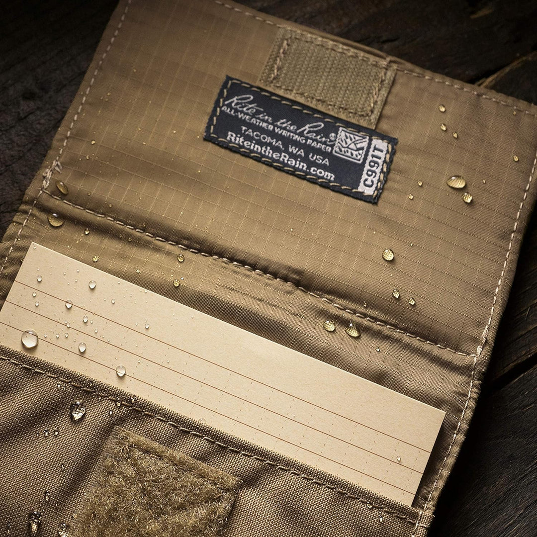 Rite in the Rain C991T Karteikarten-Etui, wetterfest, Cordura-Stoff, 25 hellbraun, 7,6 x 12,7 cm bei