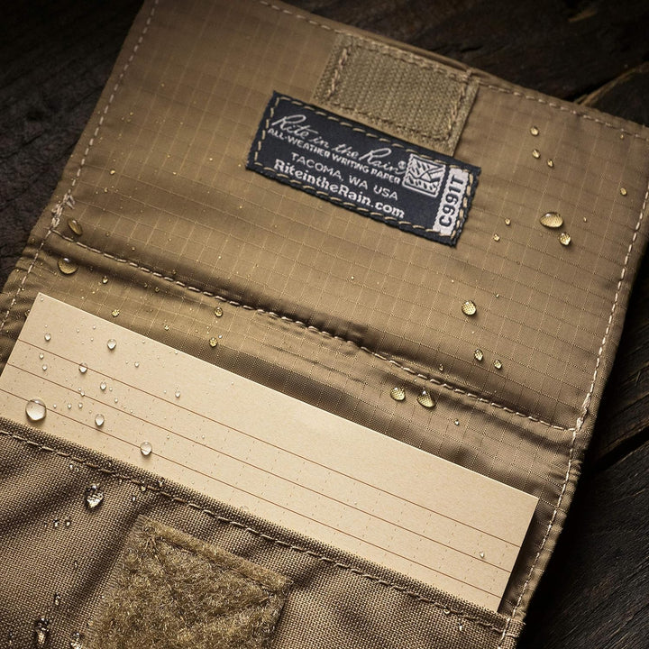 Rite in the Rain C991T Karteikarten-Etui, wetterfest, Cordura-Stoff, 25 hellbraun, 7,6 x 12,7 cm bei