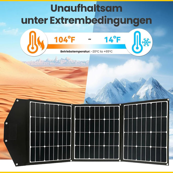 Offgridtec© FSP-2 135W Faltbares Solarmodul mit hoch effektiven Solarzellen ohne Laderegler mit prak