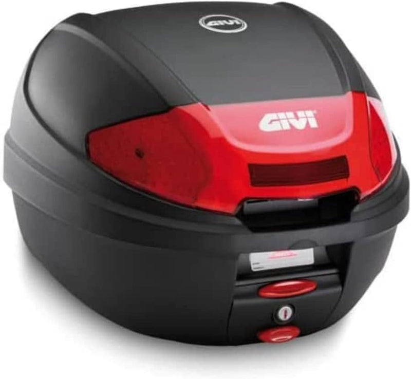 Givi E300N2 E300Monolock Topcase mit neuen Verschluss mit Platte schwarz matt oder Max Zuladung 3 kg