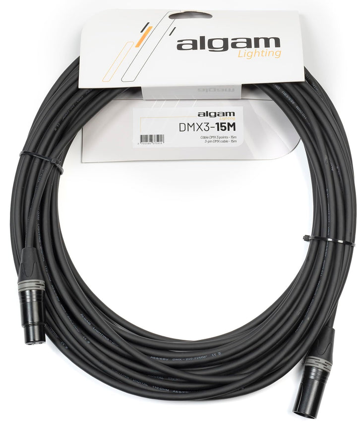 Algam Lighting DMX-Kabel 3-polig, 15 m