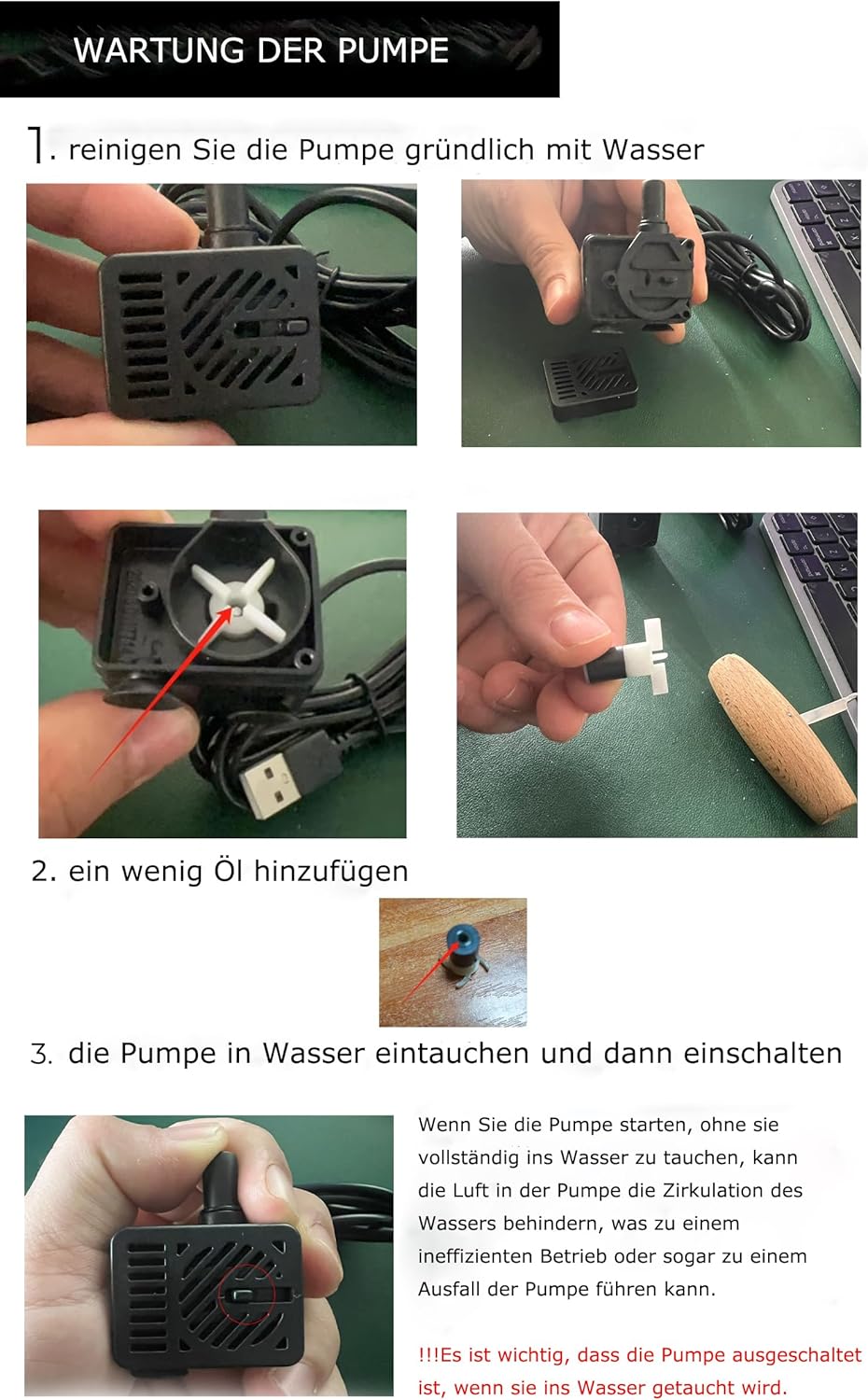 UUE Katzenbrunnen, 3L LED Trinkbrunnen für Katze, Super Silent Katzen Trinkbrunnen, Wasserbrunnen fü