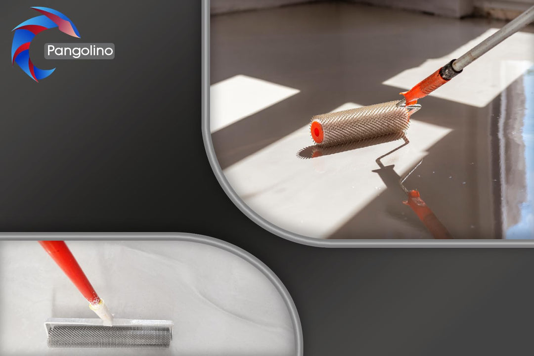 Pangolino - Entlüftungsroller - 50 cm mit Spritzschutz - Stachellänge: 11 mm - Profi-Qualität - Stac