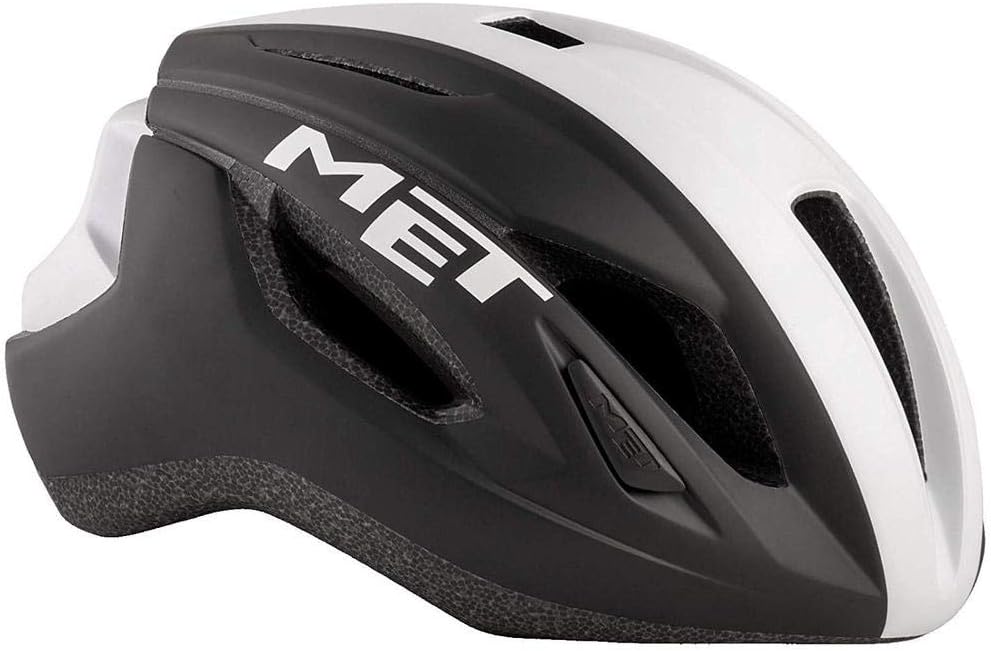 Met Fahrradhelm Strale schwarz weiss L (58-62) Unisex Erwachsene Mehrfarbig